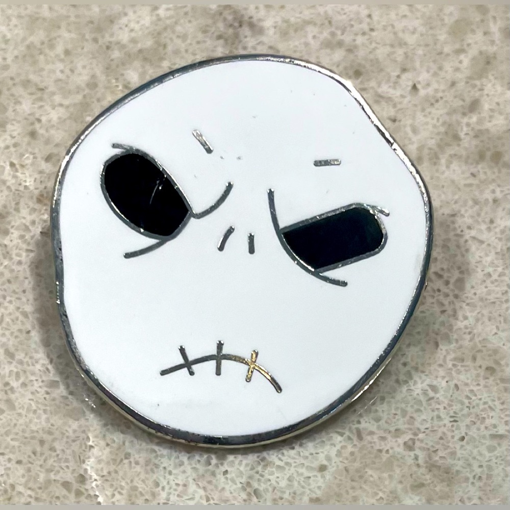 Disney Jack Skellington Unhappy Head Pin - Nightmare before Christmas 🎄